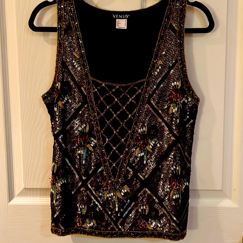 Stunning Sequin Sleeveless Top/Tank
